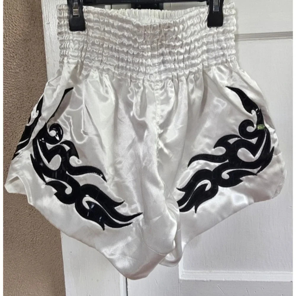 ANOTHERBOXER Men's M letters‎ pattern embroidery high waist shorts drawstring
